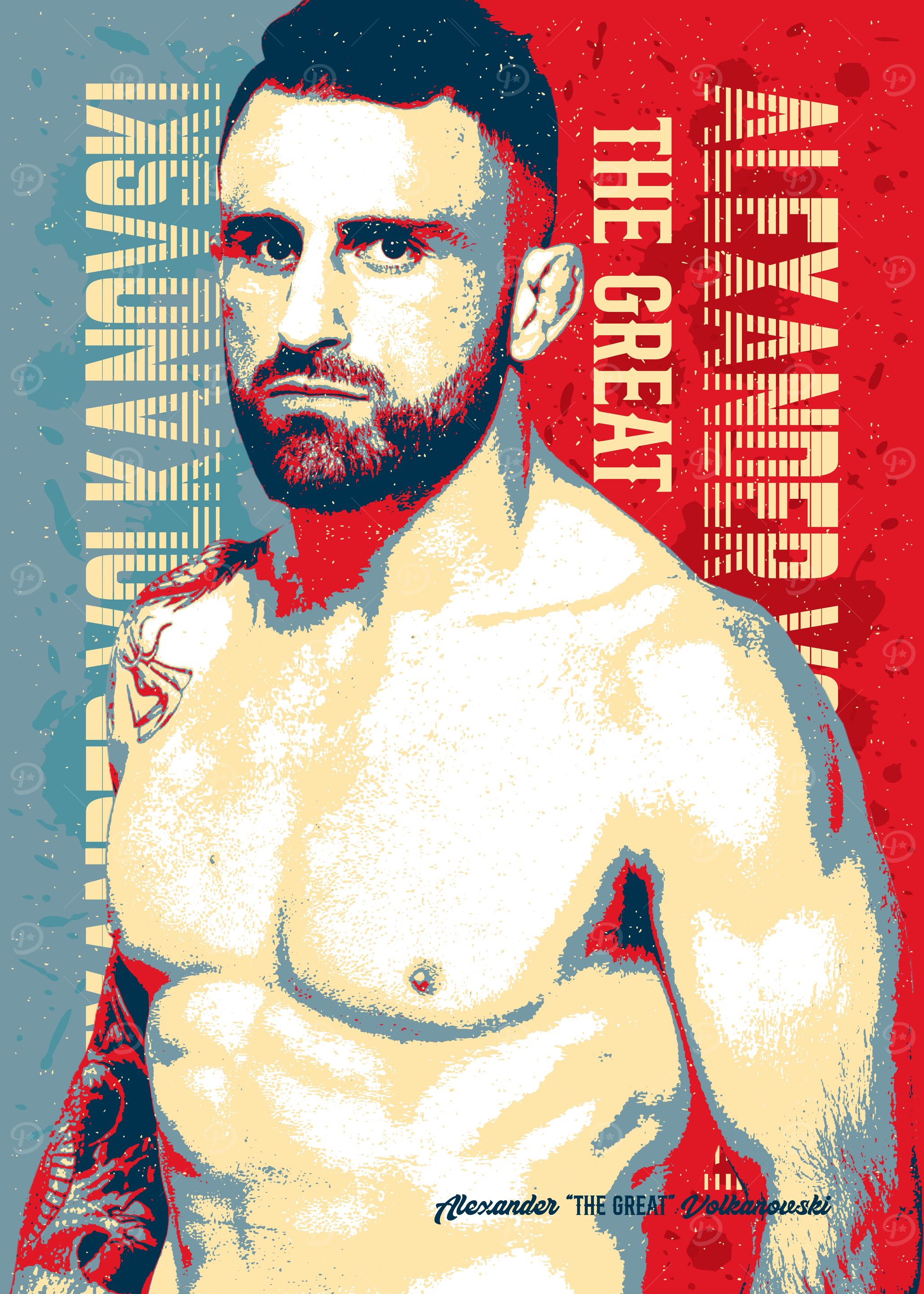 Alexander Volkanovski MMA Pop Art Portrait
