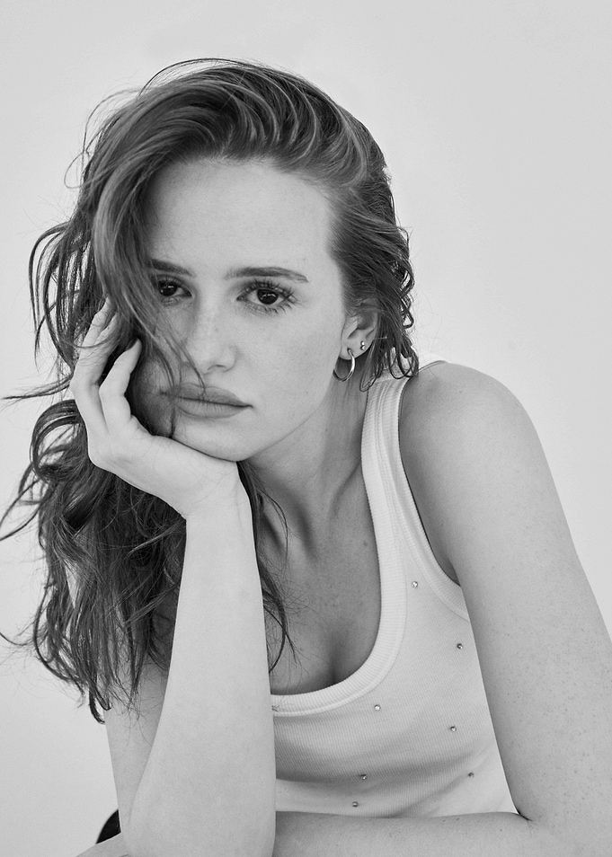 Madelaine Petsch Black and White Portrait