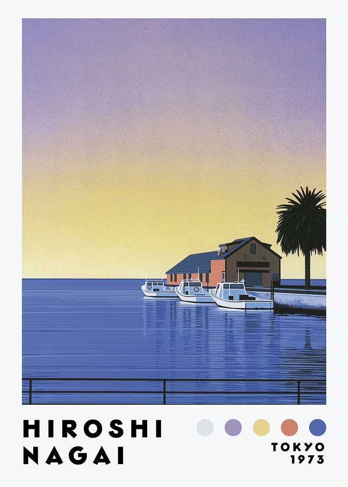 Hiroshi Nagai Tokyo 1973 Art Print