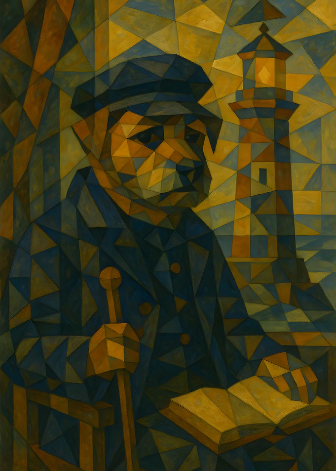 Juno the Lighthouse Keeper – Renaissance & Cubism Art