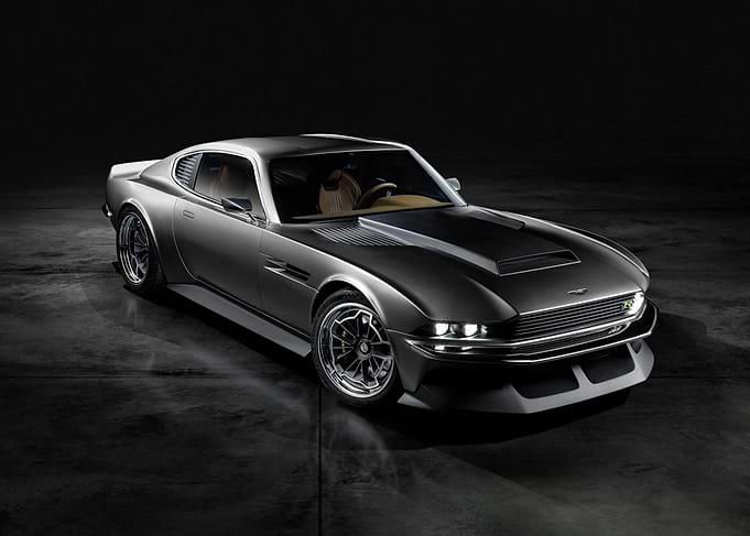 Silver Classic Car Studio Shot