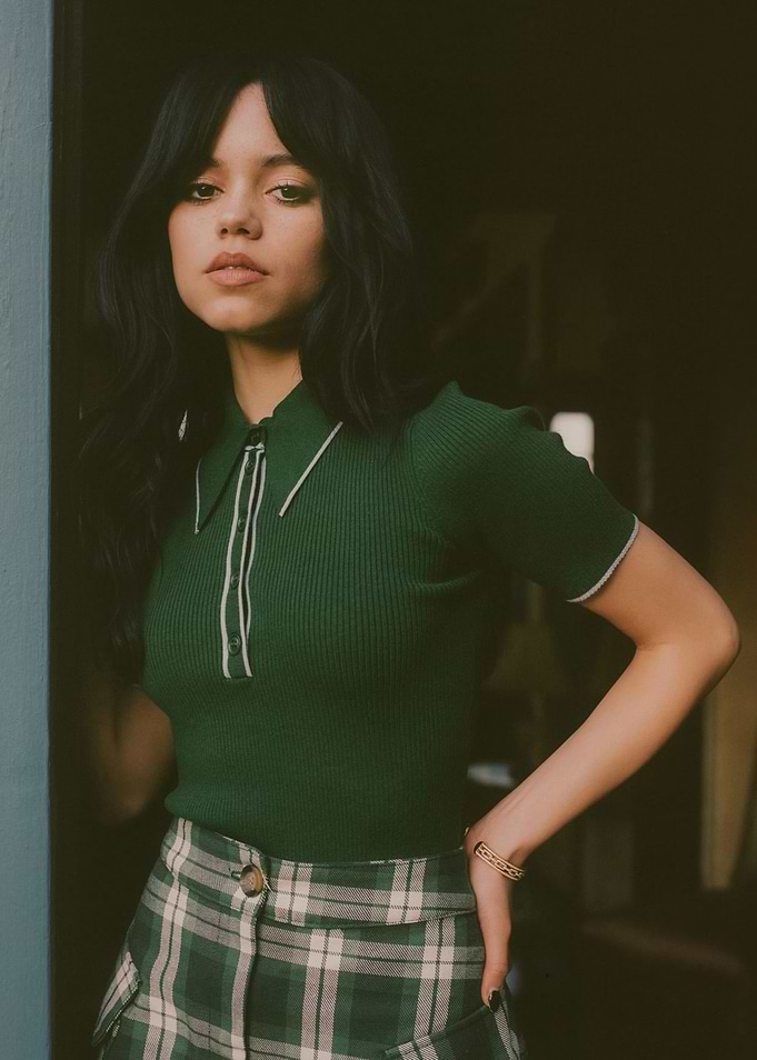 Jenna Ortega in Green Outfit