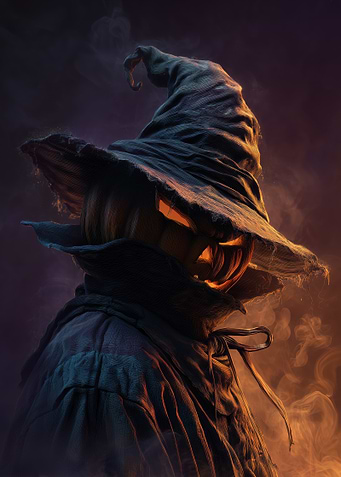 Pumpkin-headed Witch