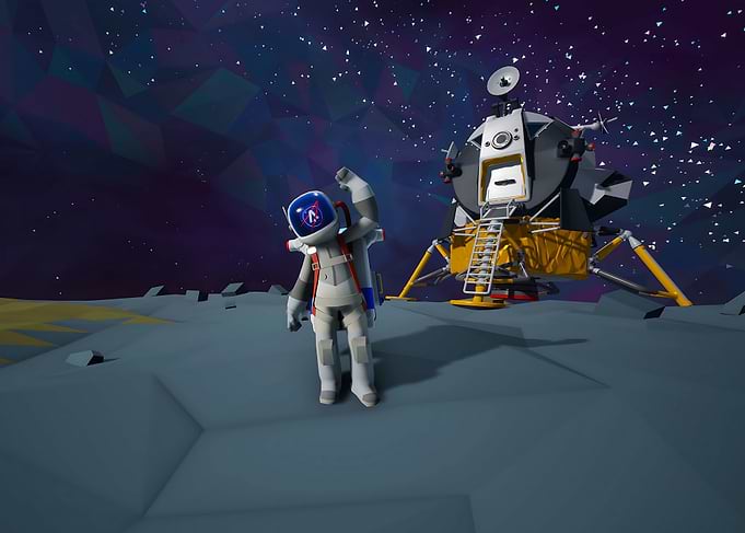 Astroneer Astronaut and Lunar Lander