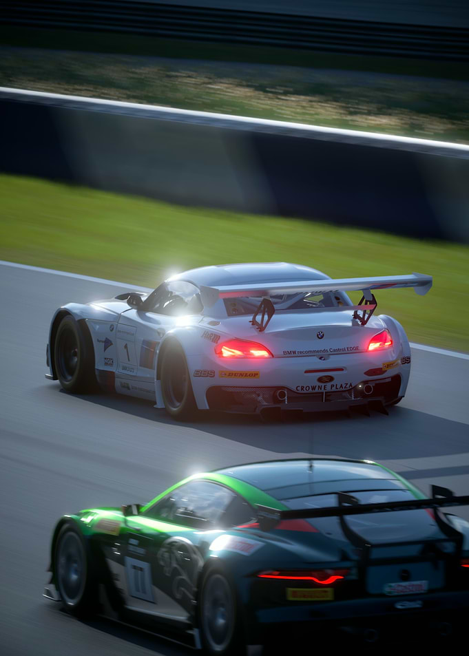 BMW Z4 GT3 Racing on Track