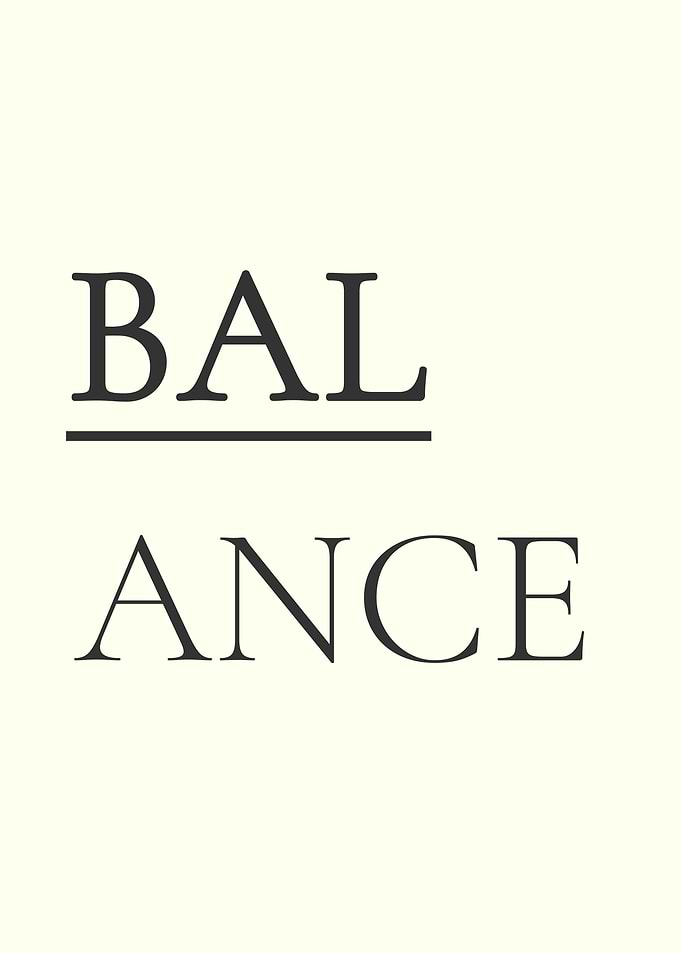 Balance Text Art