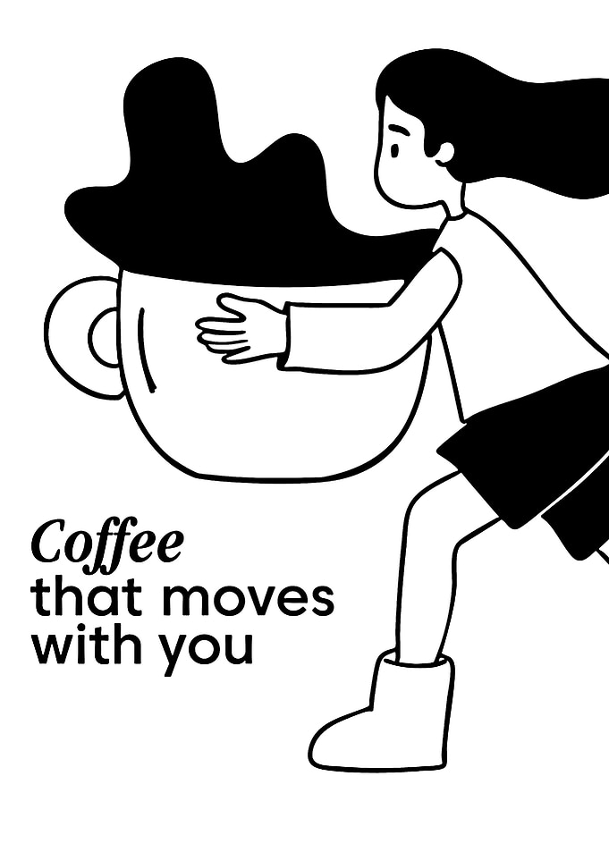 Coffee that moves with you