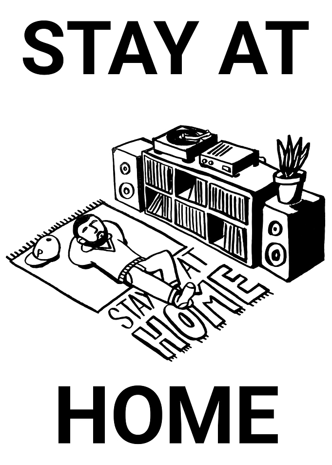 Stay at Home Illustration