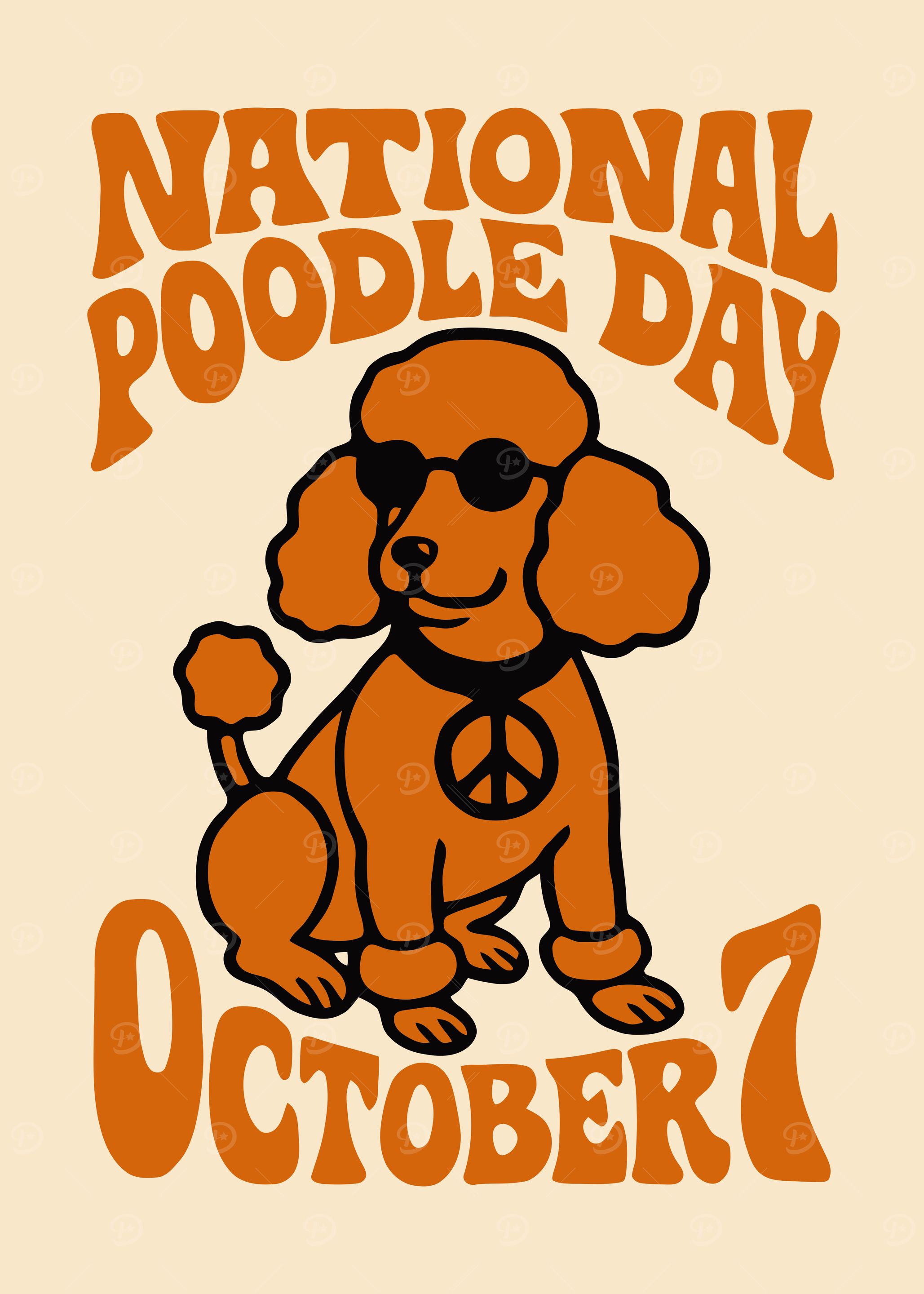 National Poodle Day Poster