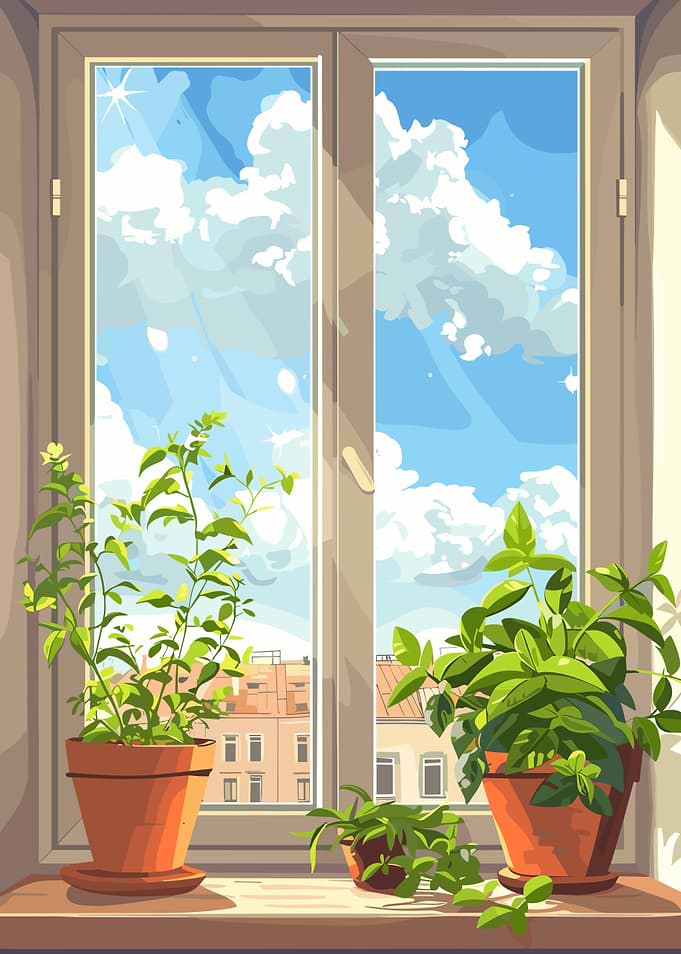 Plants by the Window