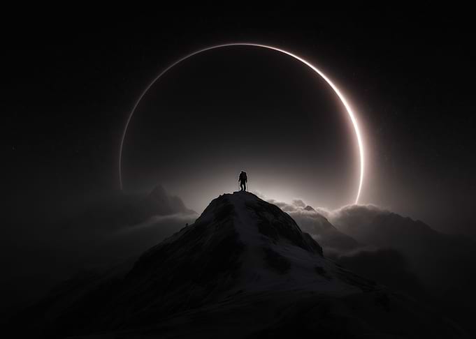 Mountain Climber and Celestial Ring