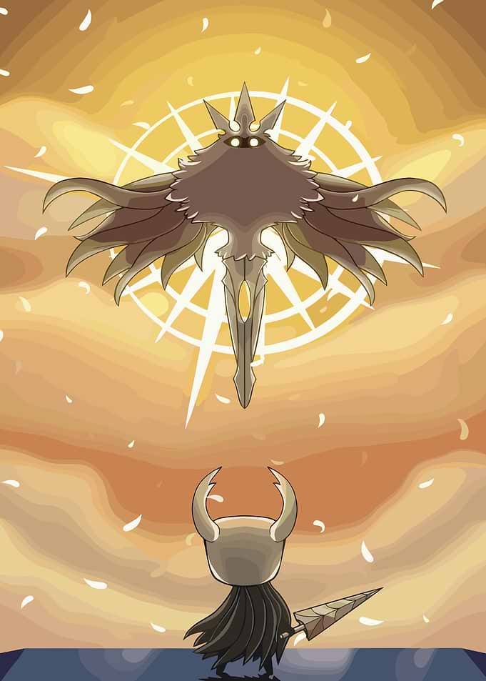 Hollow Knight Radiance Battle Fanart