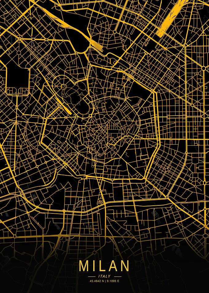 Golden Milan City Map