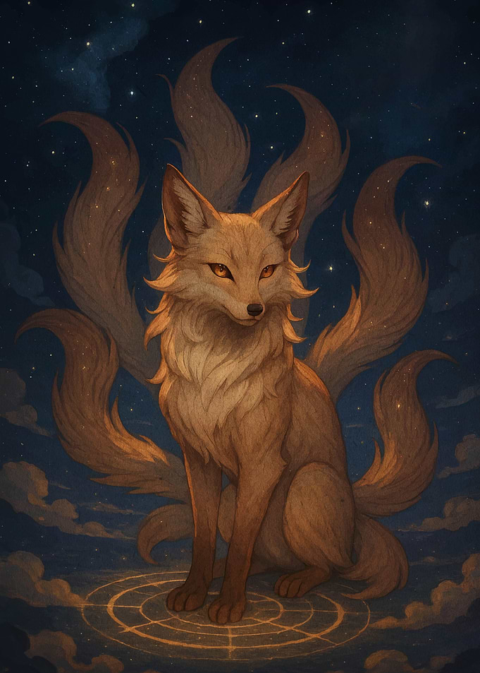 Nine-tailed Fox Digital Art