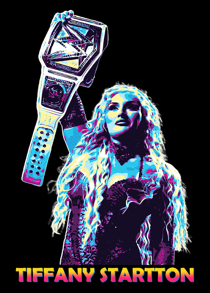 Tiffany Stratton Wrestling Champion Art