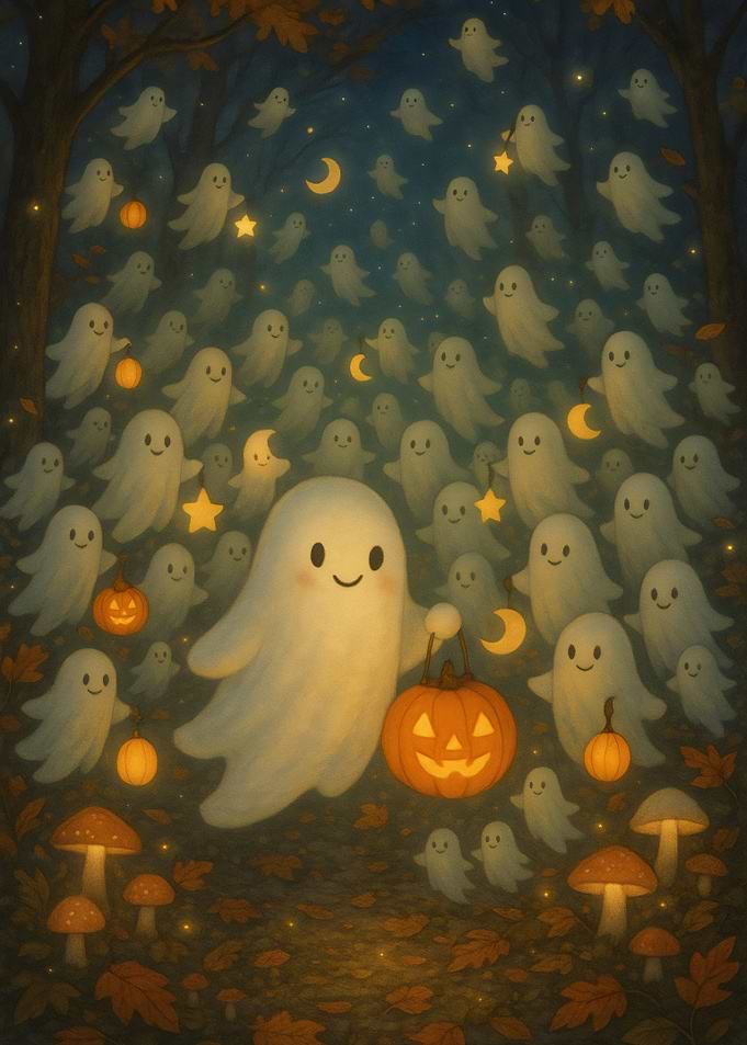 Spooky Halloween Ghosts