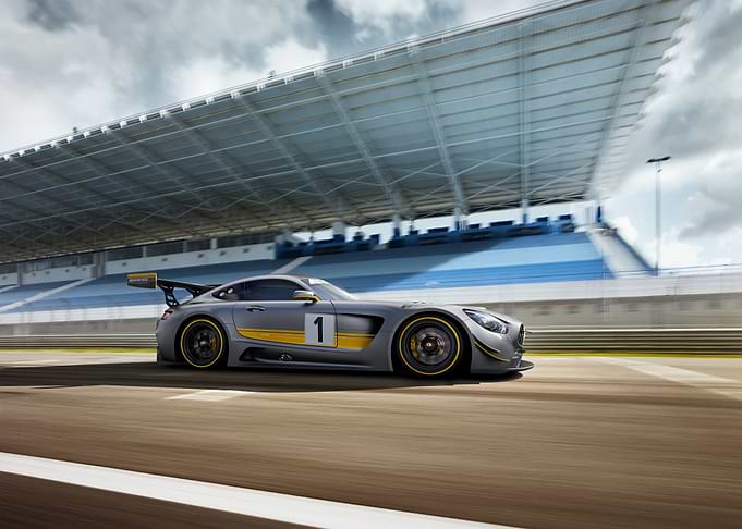Gray Race Car on Track