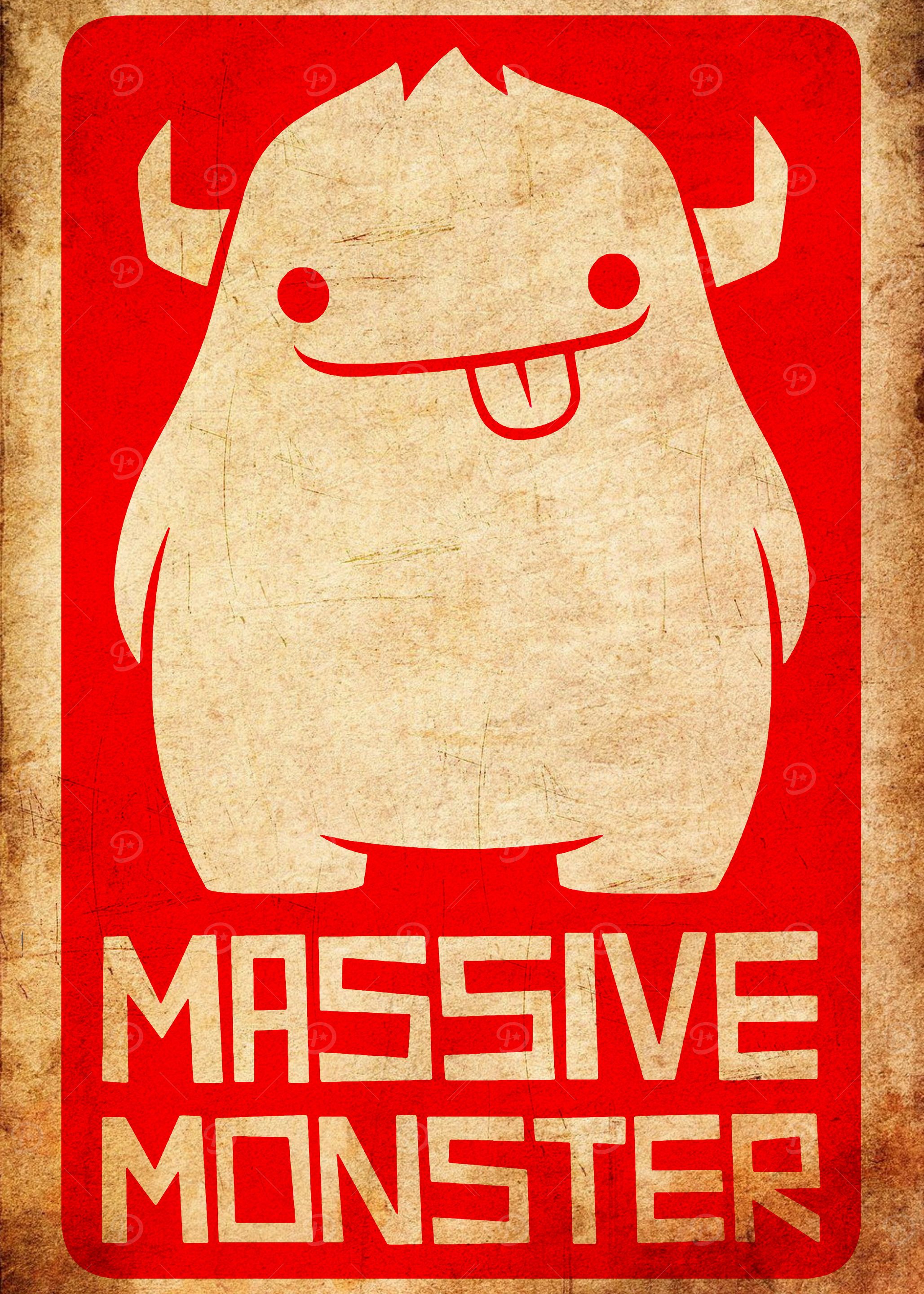 Massive Monster Cute Illustration
