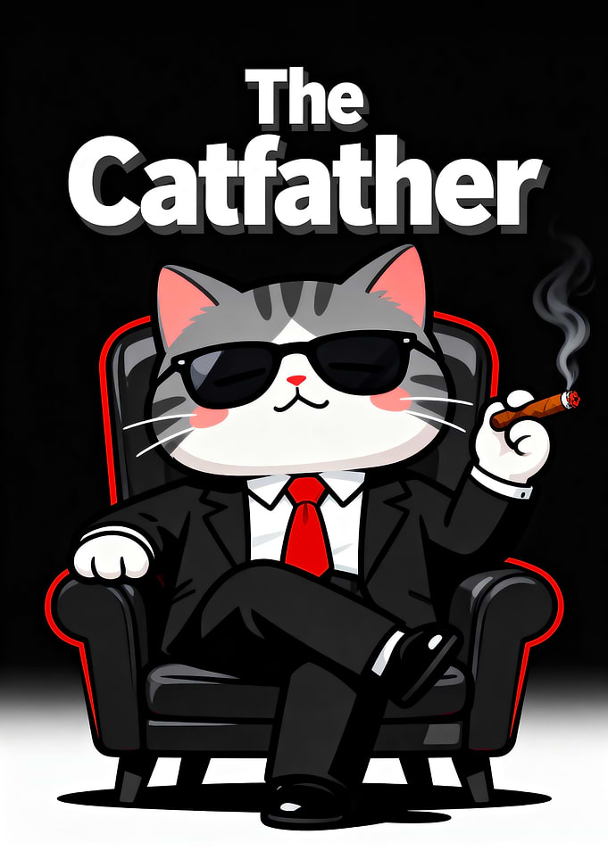 The Catfather Cartoon - Lazy Mafia Boss