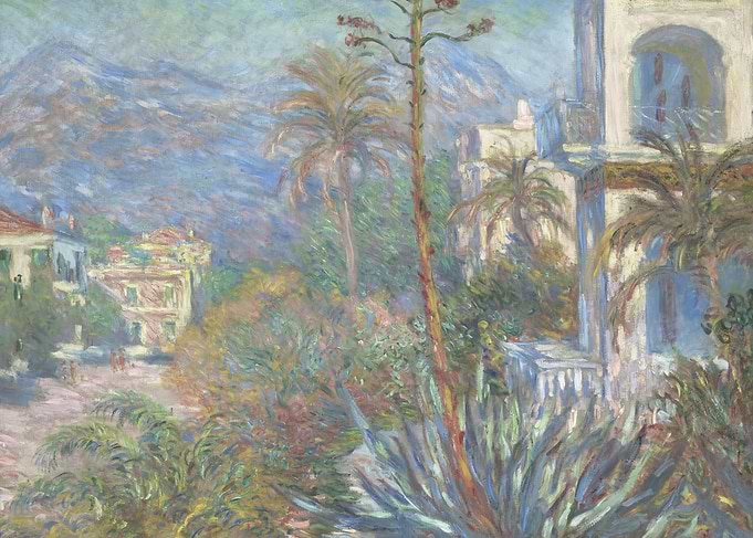 Impressionist Landscape with Palm Trees