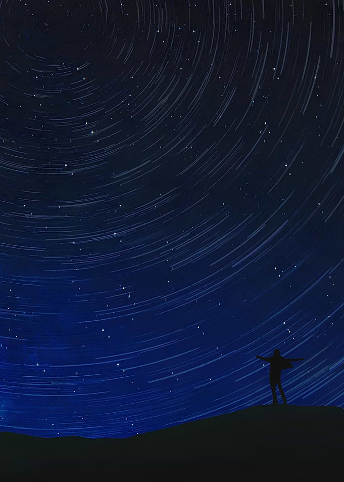 Star Trails Silhouette