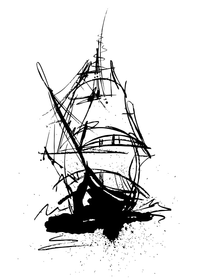 Abstract Ship Sketch