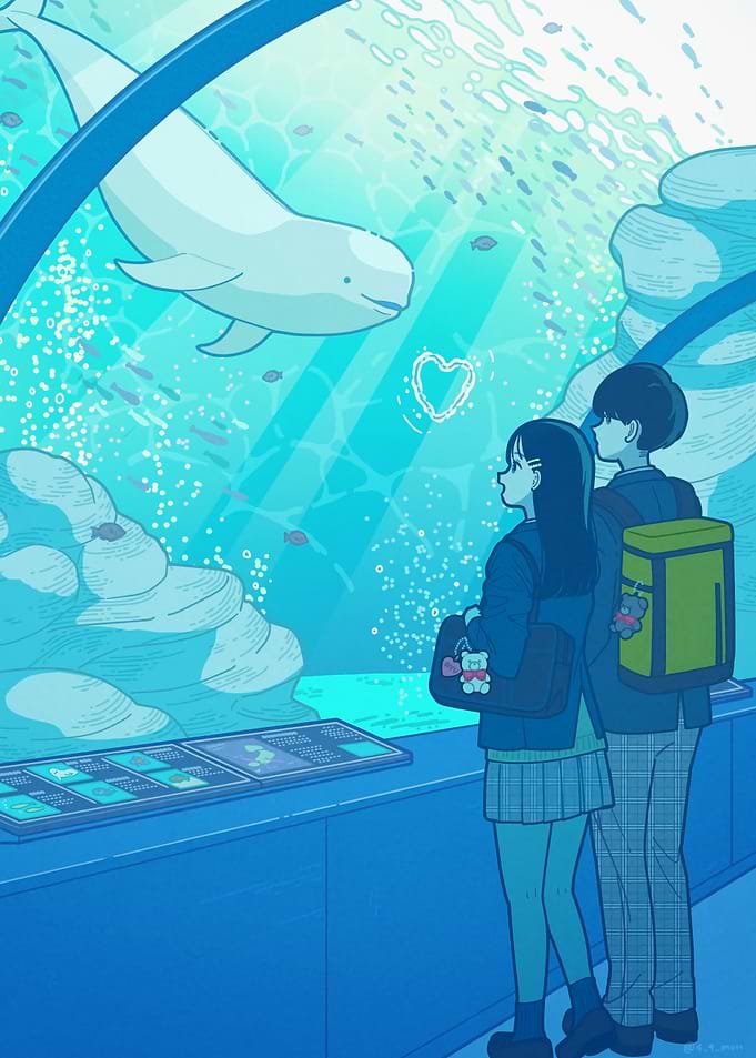 Aquarium Date with Beluga Whale