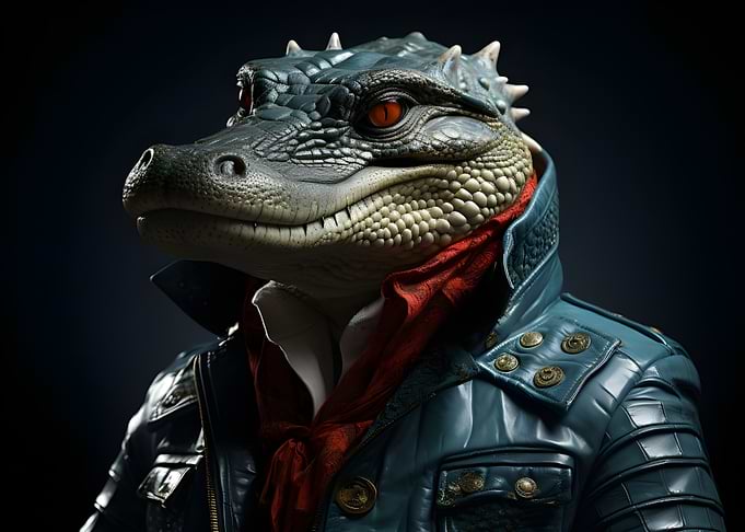 Alligator in a Leather Jacket
