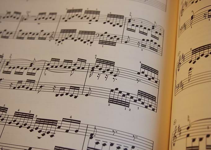 Open Sheet Music Book