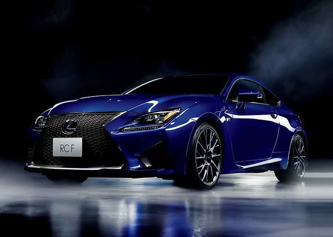 Blue Lexus RC F Car