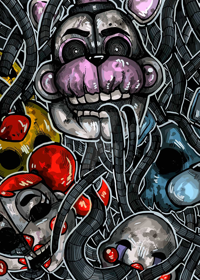 Five Nights at Freddy's Animatronics Art