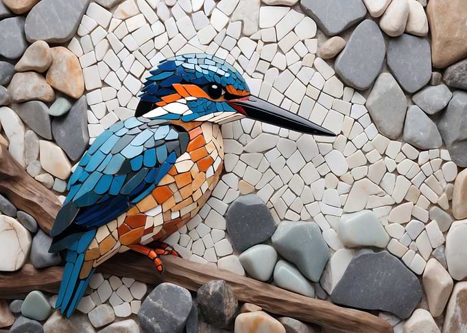 Kingfisher Mosaic Art
