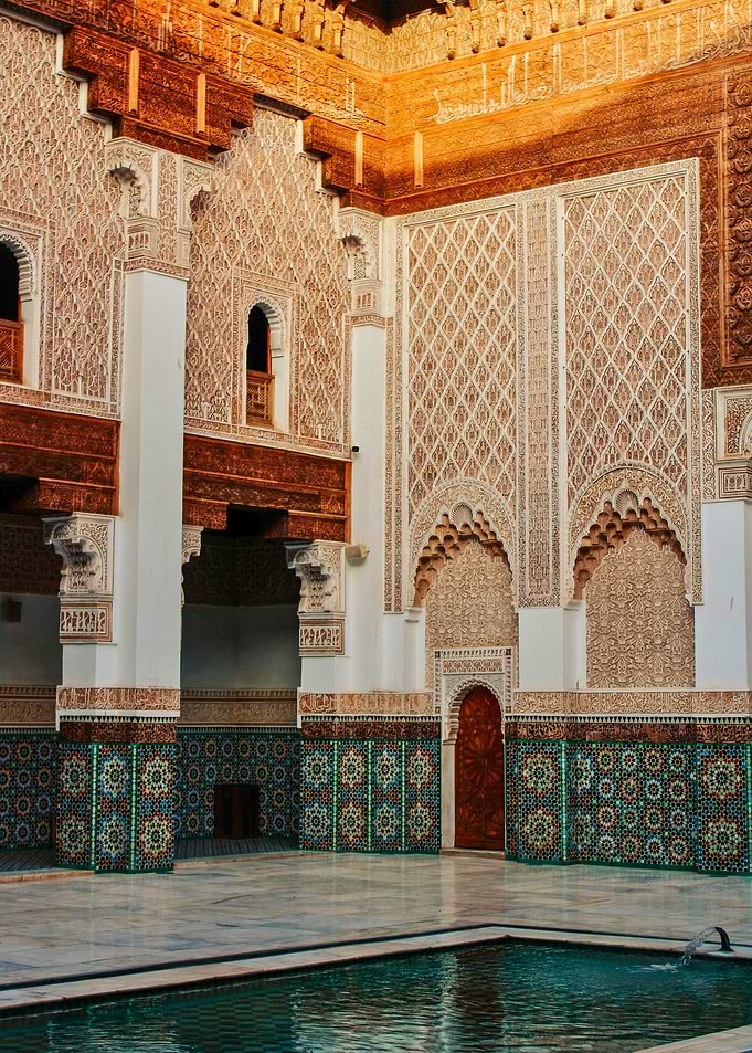 Ben Youssef Madrasa Courtyard, Marrakesh