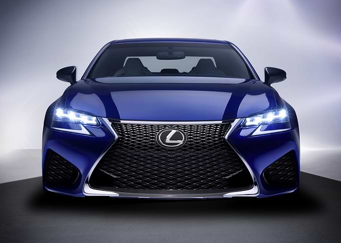 Blue Lexus Front View