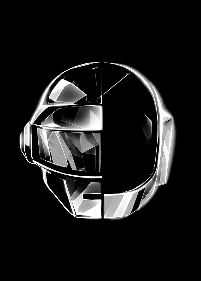 Daft Punk Helmet Abstract