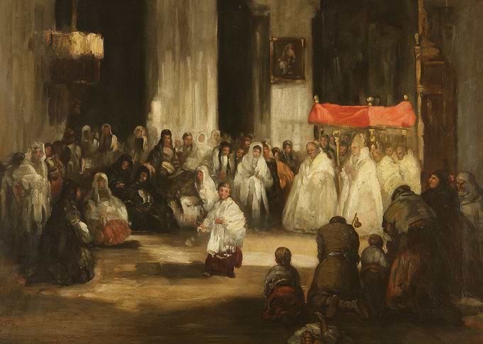 Religious Procession Painting