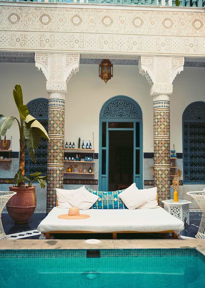 Moroccan Riad with pool and daybed