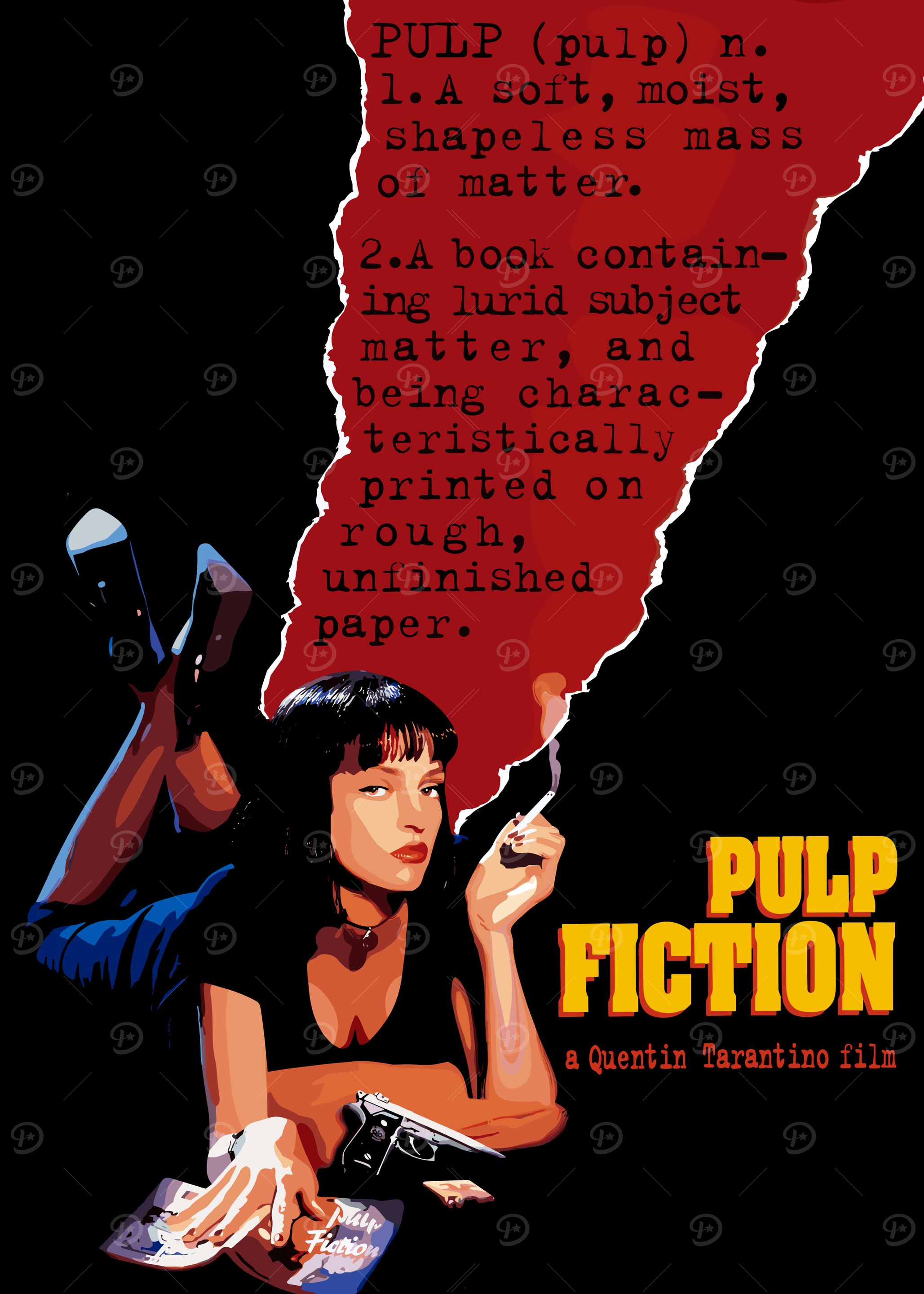 Pulp Fiction Movie Poster Art