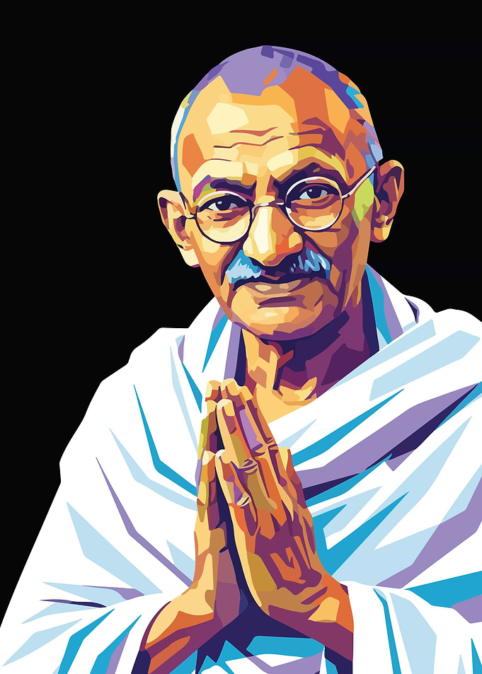 Mahatma Gandhi Pop Art Portrait