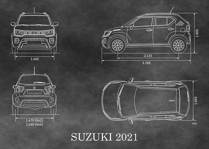 Suzuki 2021 Car Blueprint