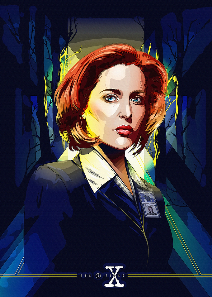 Dana Scully from The X-Files Portrait