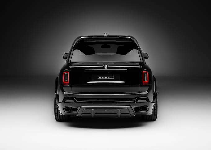 Black Rolls Royce Cullinan Rear View