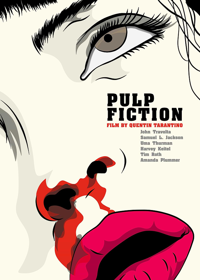 Movie Poster Art Pulp Fiction