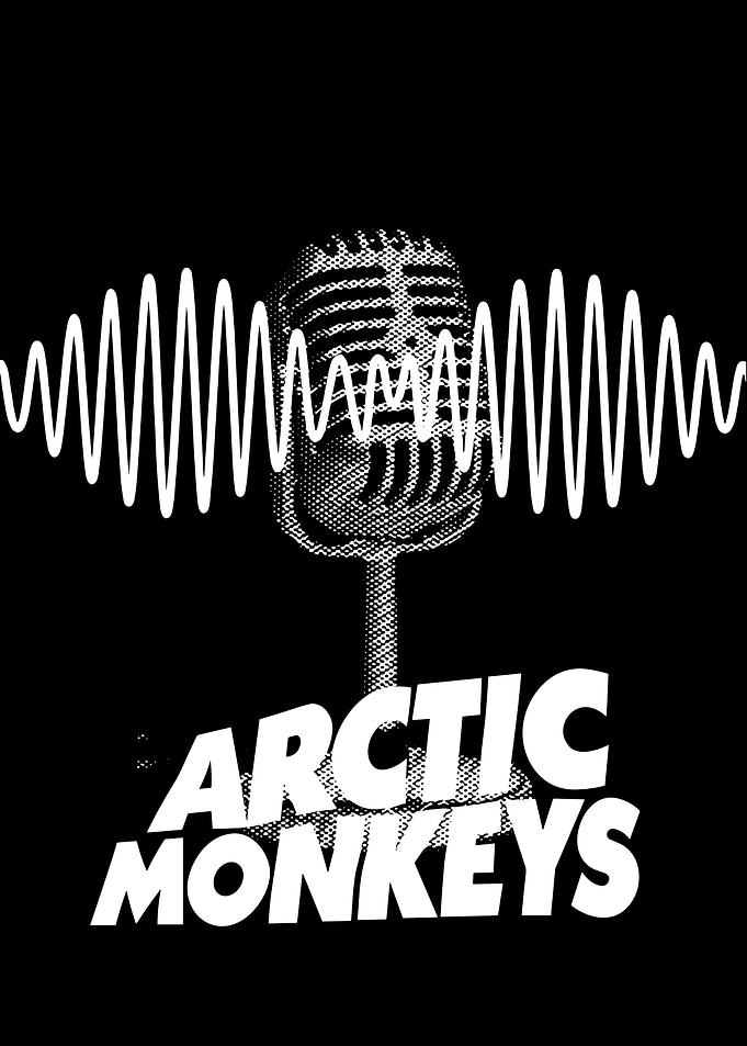 Arctic Monkeys microphone poster