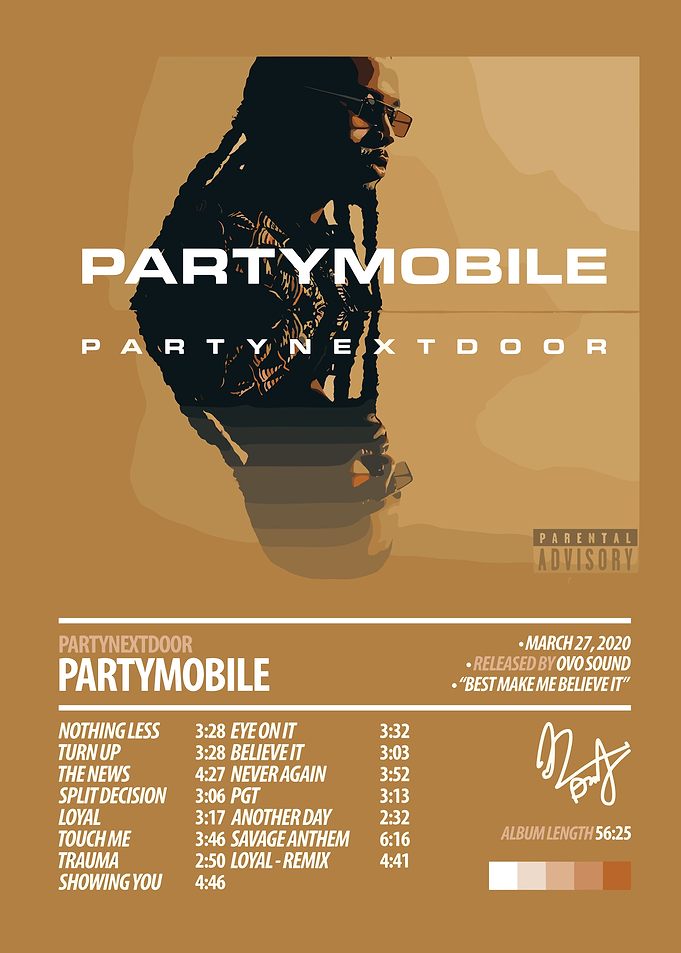 PARTYNEXTDOOR - PARTYMOBILE Album Cover