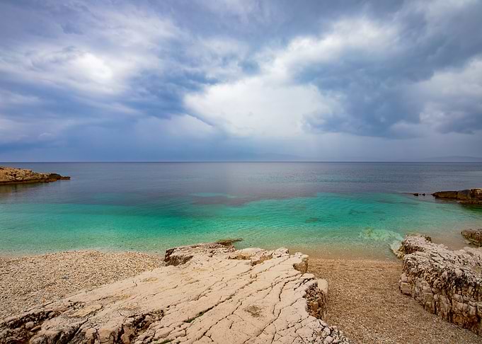 Tranquil Beach with Turquoise Water
