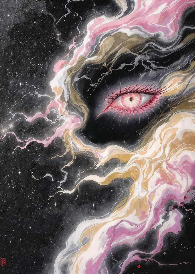 Cosmic Eye Abstract Art