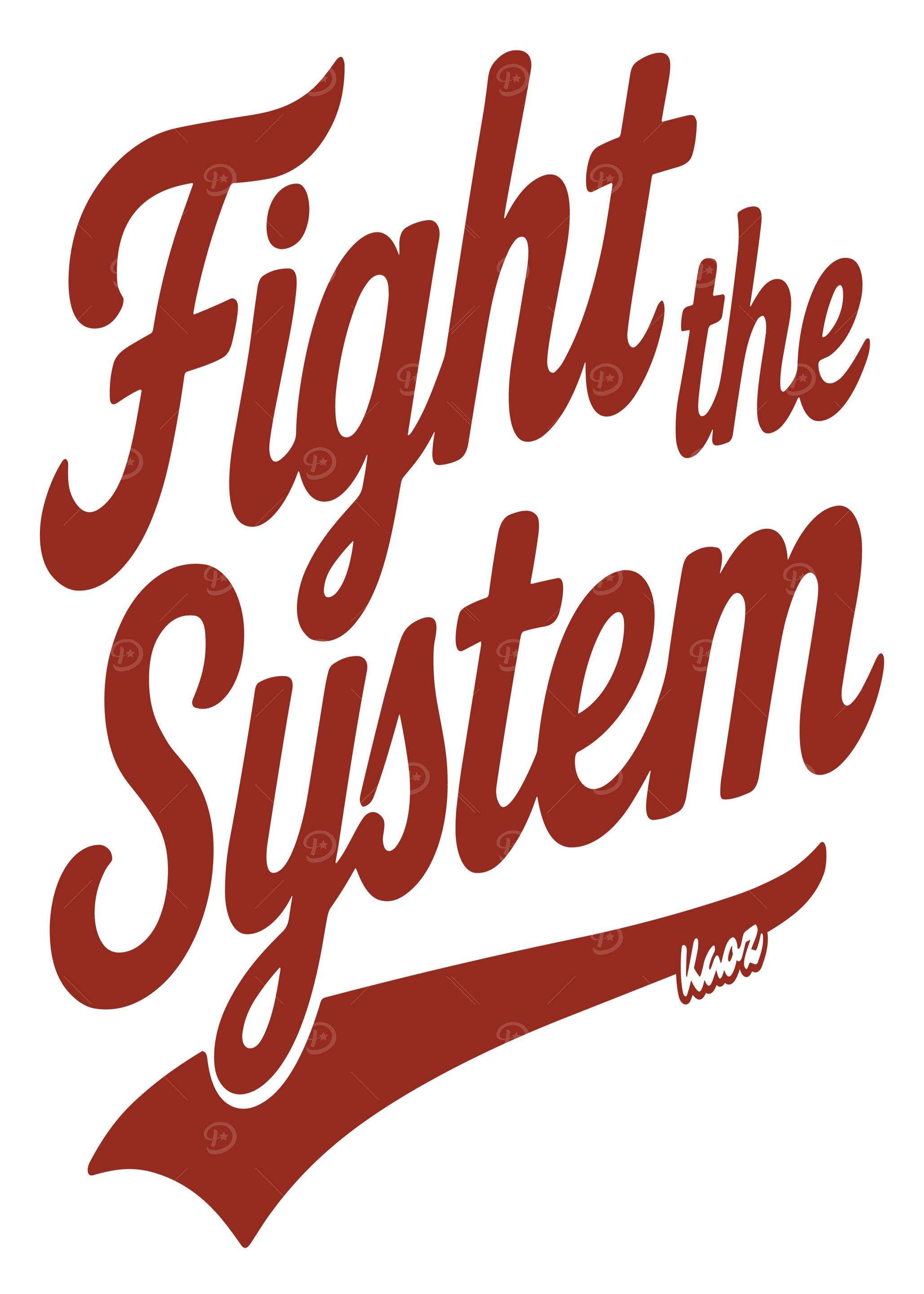 Fight the System Typography Design