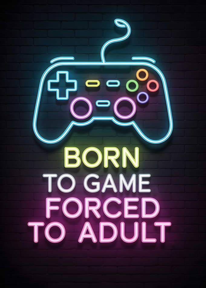 Born to Game Neon Sign