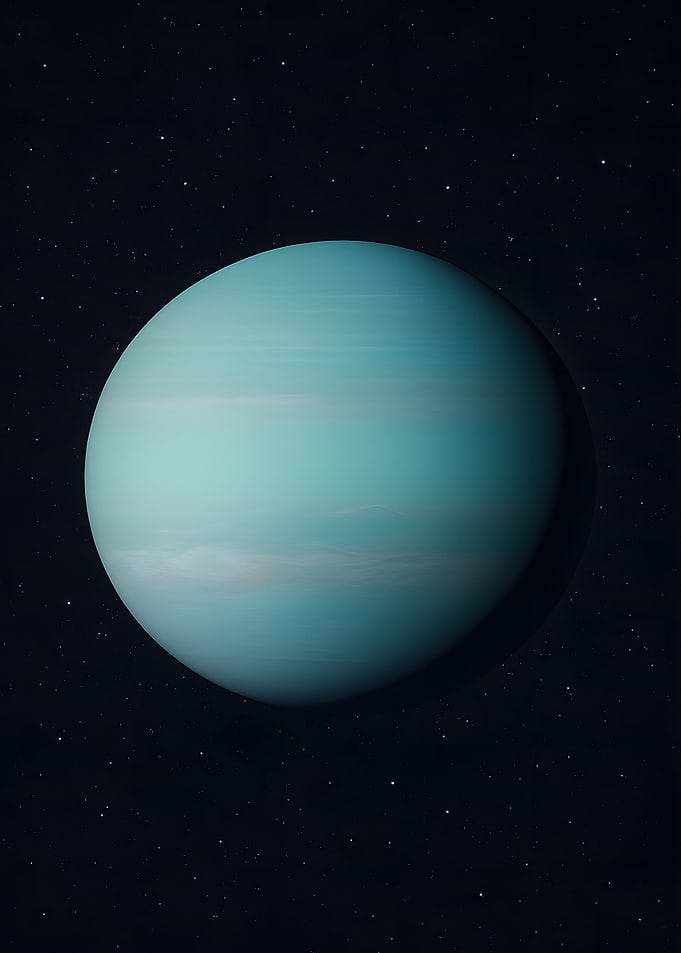 Uranus planet in space